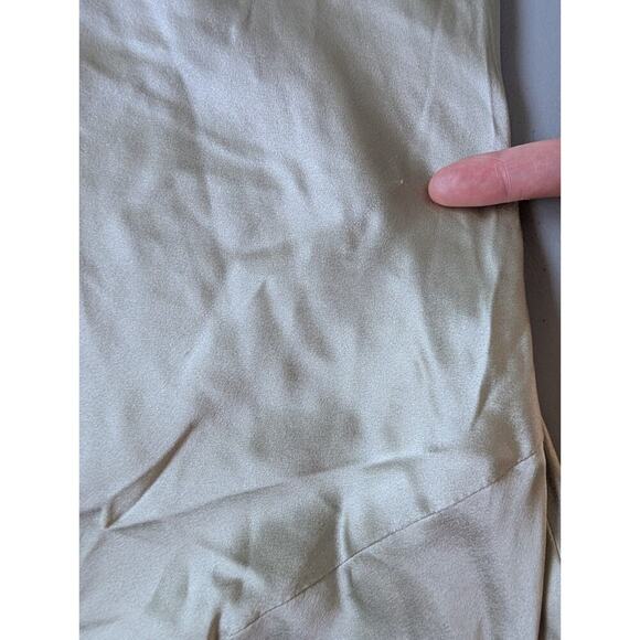 NWD Reformation Niamh Silk Dress Size 8 Dried Herbs Open Back #4B501 - Picture 9 of 16